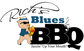 RICH'S BLUES BBQ JAZZIN' UP YOUR MOUTH! logo