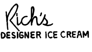 RICH'S DESIGNER ICE CREAM