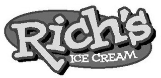 RICH'S ICE CREAM logo