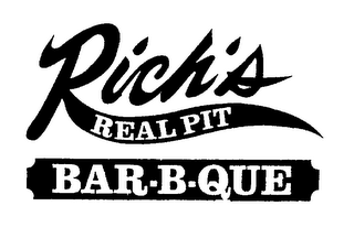 RICH'S REAL PIT BAR-B-QUE logo