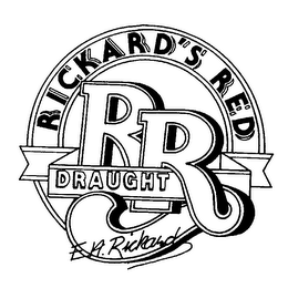 RICKARD'S RED RR DRAUGHT E.A. RICKARD logo
