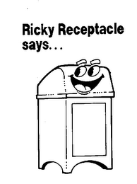 RICKY RECEPTACLE SAYS... logo