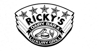 RICKY'S DAIRY BAR & LUXURY GRILL logo