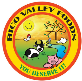 RICO VALLEY FOODS YOU DESERVE IT! logo