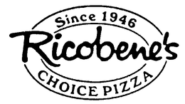 RICOBENE'S CHOICE PIZZA SINCE 1946 logo