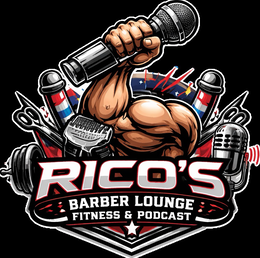 RICO'S BARBER LOUNGE FITNESS & PODCAST logo