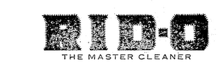 RID-O THE MASTER CLEANER logo