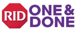 RID ONE & DONE logo