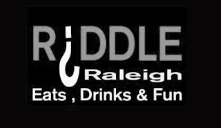 RIDDLE RALEIGH EATS, DRINKS & FUN logo
