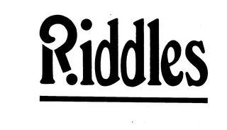 RIDDLES logo