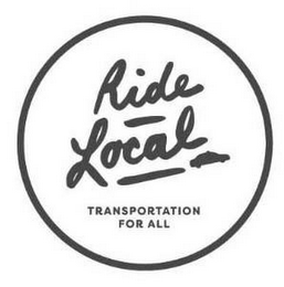 RIDE LOCAL TRANSPORTATION FOR ALL logo
