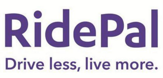 RIDE PAL DRIVE LESS LIVE MORE. logo