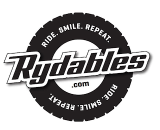 RIDE. SMILE. REPEAT. RYDABLES .COM RIDE. SMILE. REPEAT. logo