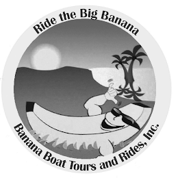 RIDE THE BIG BANANA BANANA BOAT TOURS AND RIDES, INC. logo