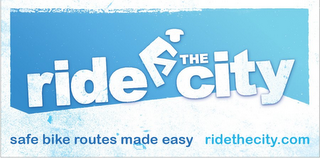 RIDE THE CITY SAFE BIKE ROUTES MADE EASY RIDETHECITY.COM logo