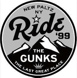 RIDE'99 THE GUNKS NEW PALTZ NY THE LAST GREAT PLACE logo