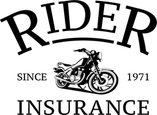 RIDER INSURANCE SINCE 1971 logo