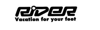 RIDER VACATION FOR YOUR FEET logo