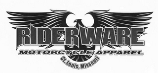 RIDERWARE MOTORCYCLE APPAREL ST. LOUIS, MISSOURI logo