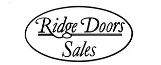 RIDGE DOORS SALES logo