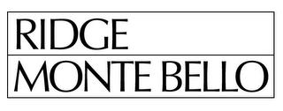RIDGE MONTE BELLO logo