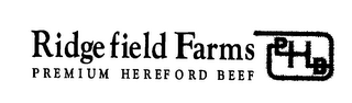 RIDGEFIELD FARMS PREMIUM HEREFORD BEEF PHB logo