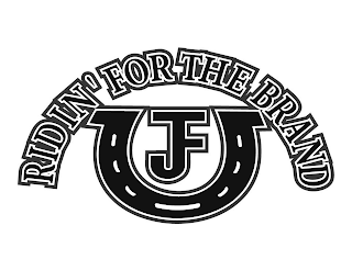 RIDIN' FOR THE BRAND JF logo