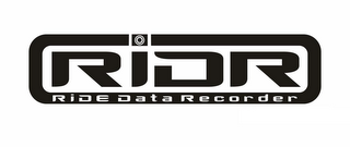 RIDR RIDE DATA RECORDER logo