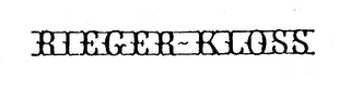 RIEGER KLOSS logo