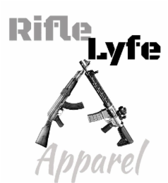 RIFLE LYFE A APPAREL logo