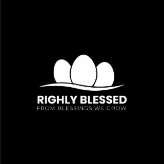 RIGHLY BLESSED FROM BLESSINGS WE GROW logo