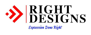 RIGHT DESIGNS EXPRESSION DONE RIGHT logo
