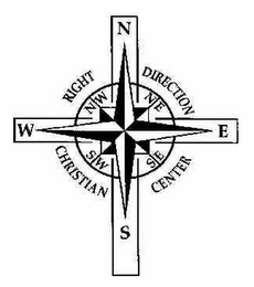 RIGHT DIRECTION CHRISTIAN CENTER N E S W NE SE SW NW logo