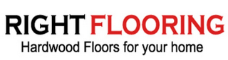 RIGHT FLOORING HARDWOOD FLOORS FOR YOUR HOME logo