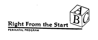 RIGHT FROM THE START PERINATAL PROGRAM logo