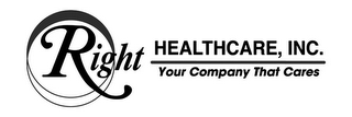 RIGHT HEALTHCARE, INC. YOUR COMPANY THAT CARES logo