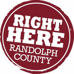 RIGHT HERE RANDOLPH COUNTY logo