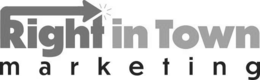 RIGHT IN TOWN MARKETING logo
