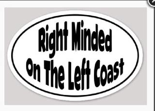 RIGHT MINDED ON THE LEFT COAST logo