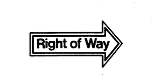 RIGHT OF WAY logo