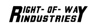 RIGHT-OF-WAY INDUSTRIES logo