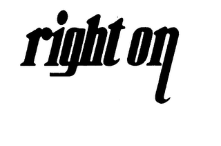 RIGHT ON logo