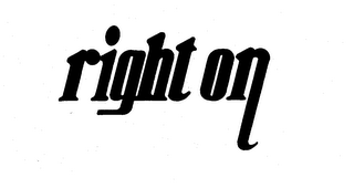 RIGHT ON logo