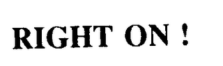 RIGHT ON! logo
