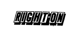 RIGHT ON logo
