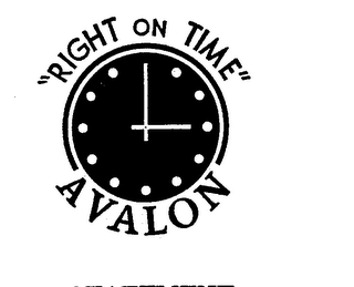 RIGHT ON TIME AVALON logo