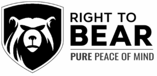 RIGHT TO BEAR PURE PEACE OF MIND logo