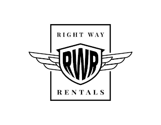 RIGHT WAY RENTALS RWR logo