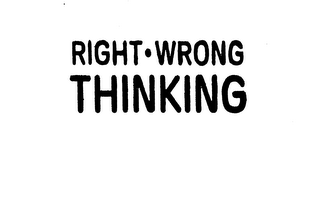 RIGHT - WRONG THINKING logo