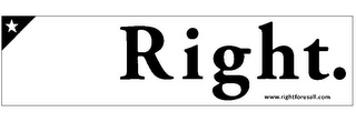 RIGHT. WWW.RIGHTFORUSALL.COM logo